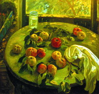 Натюрморт с яблоками. 1986 г.